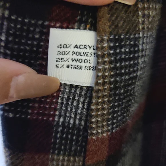 SOLD Vintage London Fog Plaid Lined Belted Trench Coat Size 10P - Picture 11 of 16